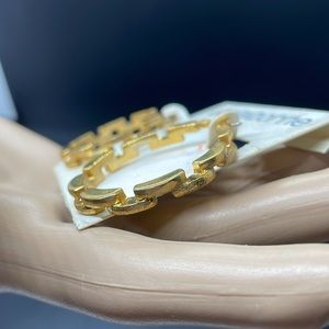 Vintage y2k Liz Claiborne gold tone hoop earrings NWT